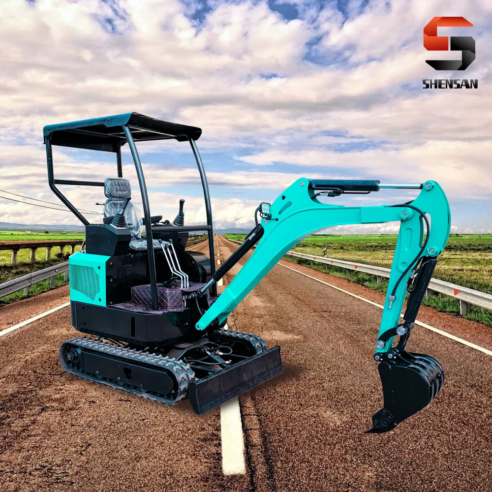 Rock Crushing Scavo Breaking Machinery Mini Escavatore Side Swing Gomma Cingolata Scavatrice Benna Bagger Personalizzato