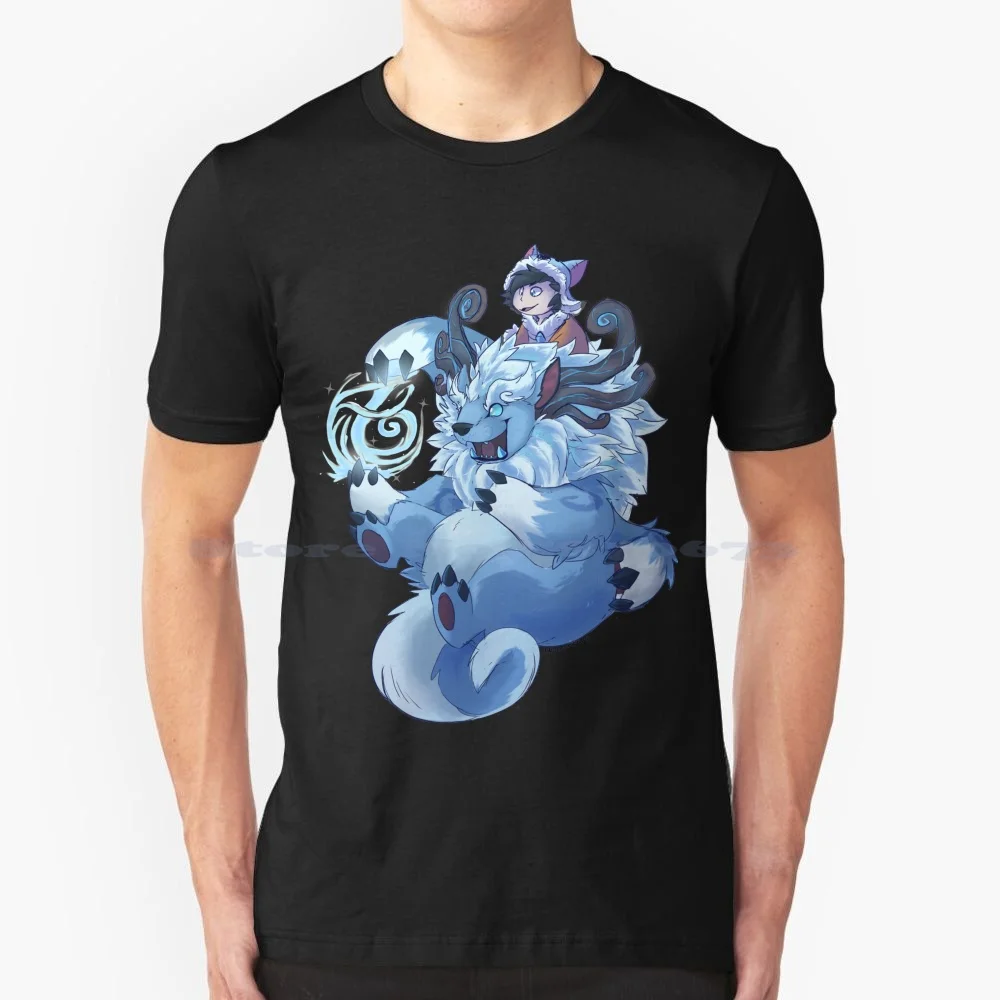 Nunu E Willump T Shirt 100% Cotone Tee Nunu E Willump Blue Frelist Jungler Boy Magic Snow Beast Ice