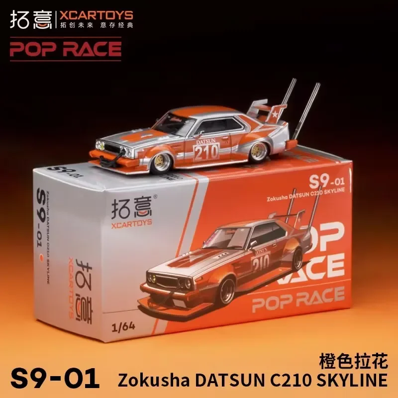 Xcartoys X Pop Race 1:64 Zokusha Datsun C210 Skyline Diecast Model Car