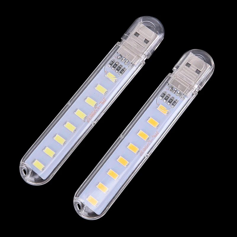 Vendita Calda Mini Usb Led Nht Lht 8Leds 5V Lampadina Lampada Bianca Fredda Per La Lettura Gadget Notebook Power Bank Computer Portatile