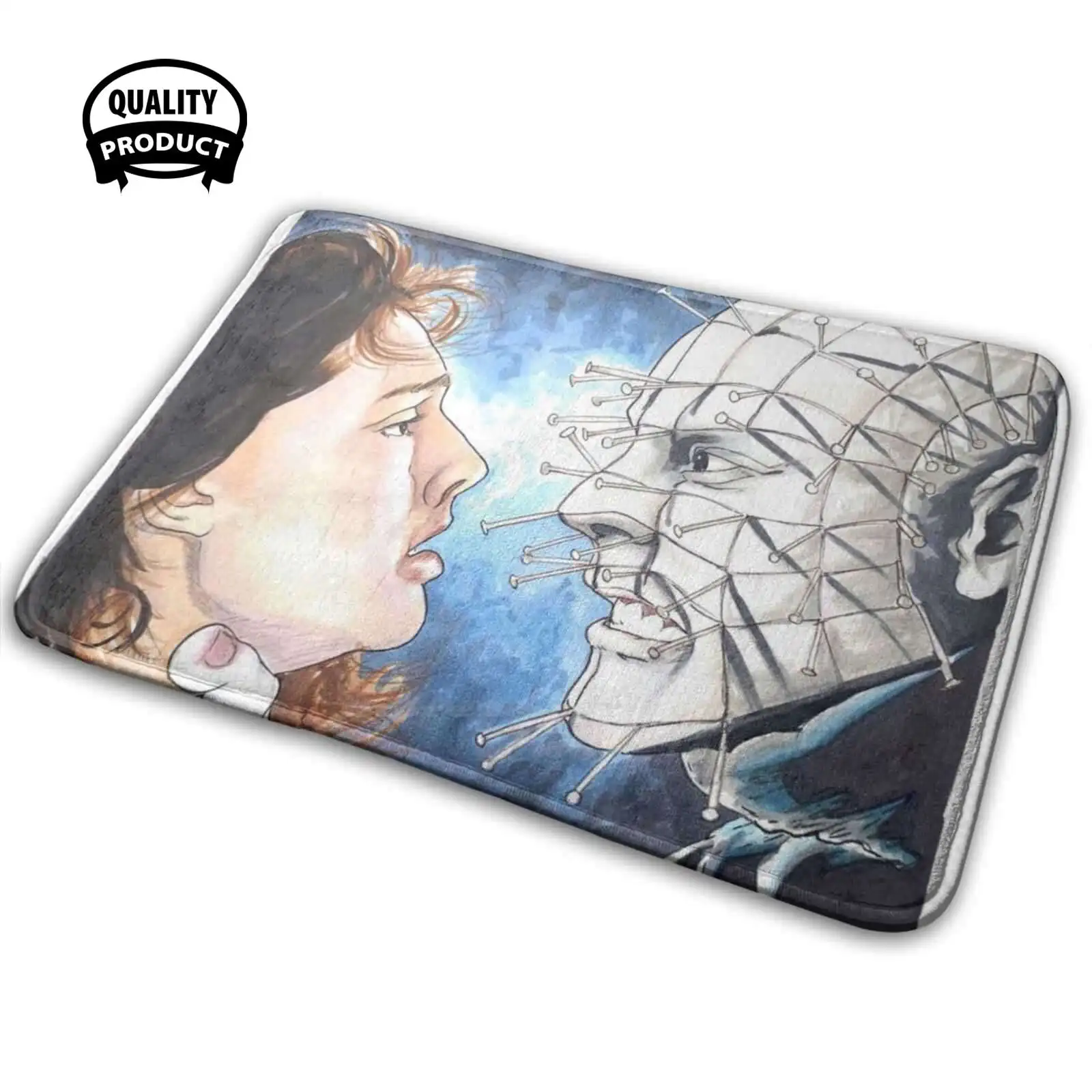 Hellraiser Soft House Family Tappetino Antiscivolo Tappeto Hellraiser Hellbound Clive Barker L'Ultimo Drive In Joe Bob Briggs Horror