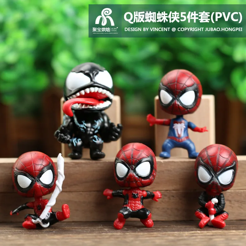5 Pz 5Cm Infinity War Avengers Figure Thanos Hulk Thor Iron Man Black Panther Captain America Spiderman Venom Wen Model Toys