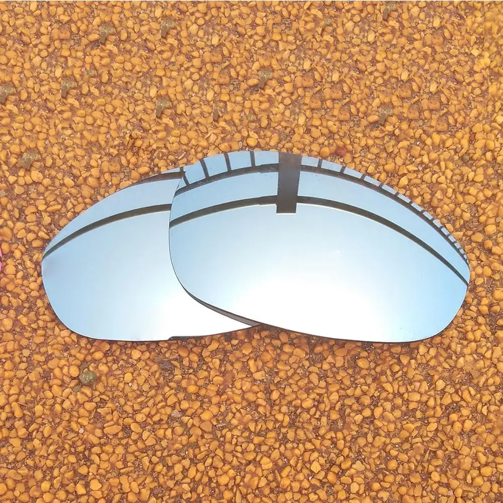 Lenti Di Ricambio Polarizzate A Specchio Argento Per Occhiali Da Sole Juliet Frame 100% Uva E Uvb