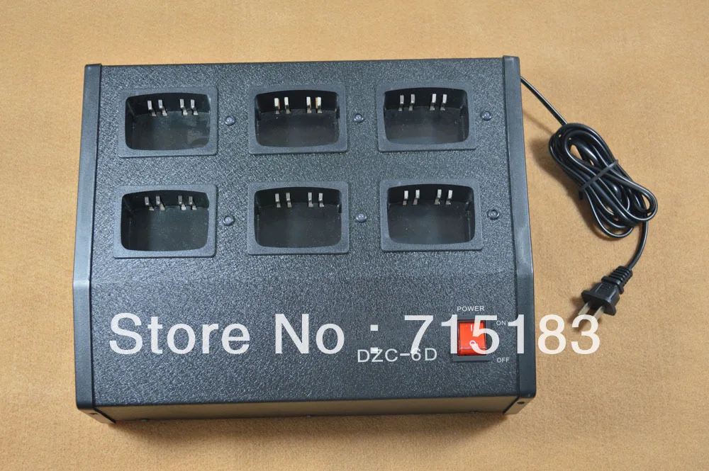 Sei Vie Caricatore Multicharger (Può Essere Caricata Con Li-Ion E Ni-Mh Sia) Per Motorola Ht750, Ht1250, Gp328, Gp340, Gp380