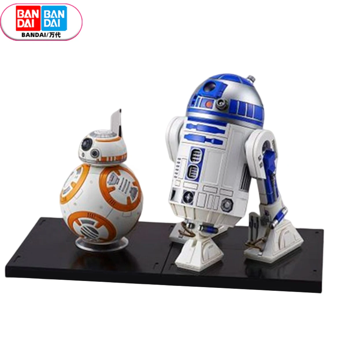 Bandai In Stock Original Star Wars Bb-8 R2-D2 1/12 Assembly Anime Figures Action Model Toys