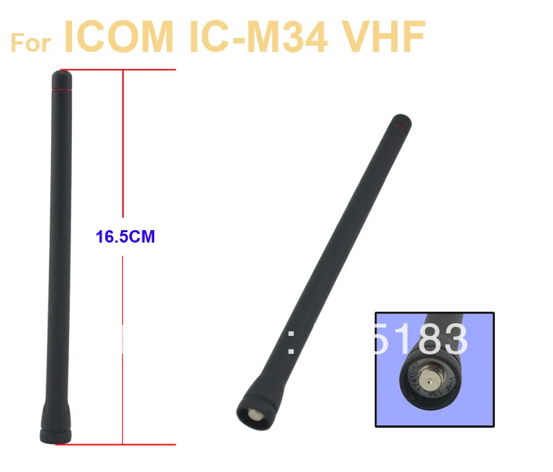 Freeship Vhf136-174Mhz Antenna Per La Radio Icom Ic-M34, Ic-F3, Ic-F11, Ic-F33, Ic-F34, Ic-F70, Ic-F3003, Ic-F3101 Walkie Talkie