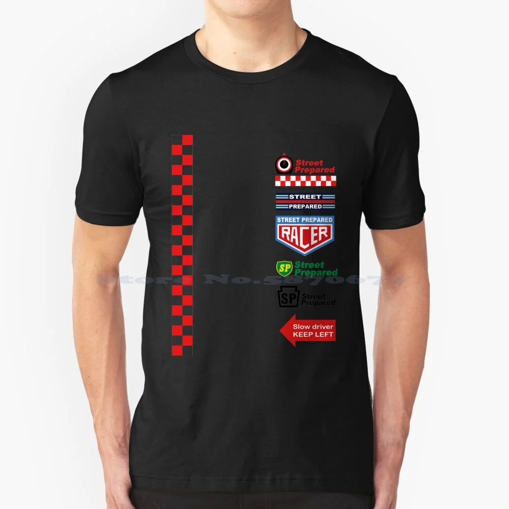 Street Preparato Racing Team Replica T Shirt 100% Cotone Tee Racing Vintage Auto Car Bike Moto Alfaromeo Abarth