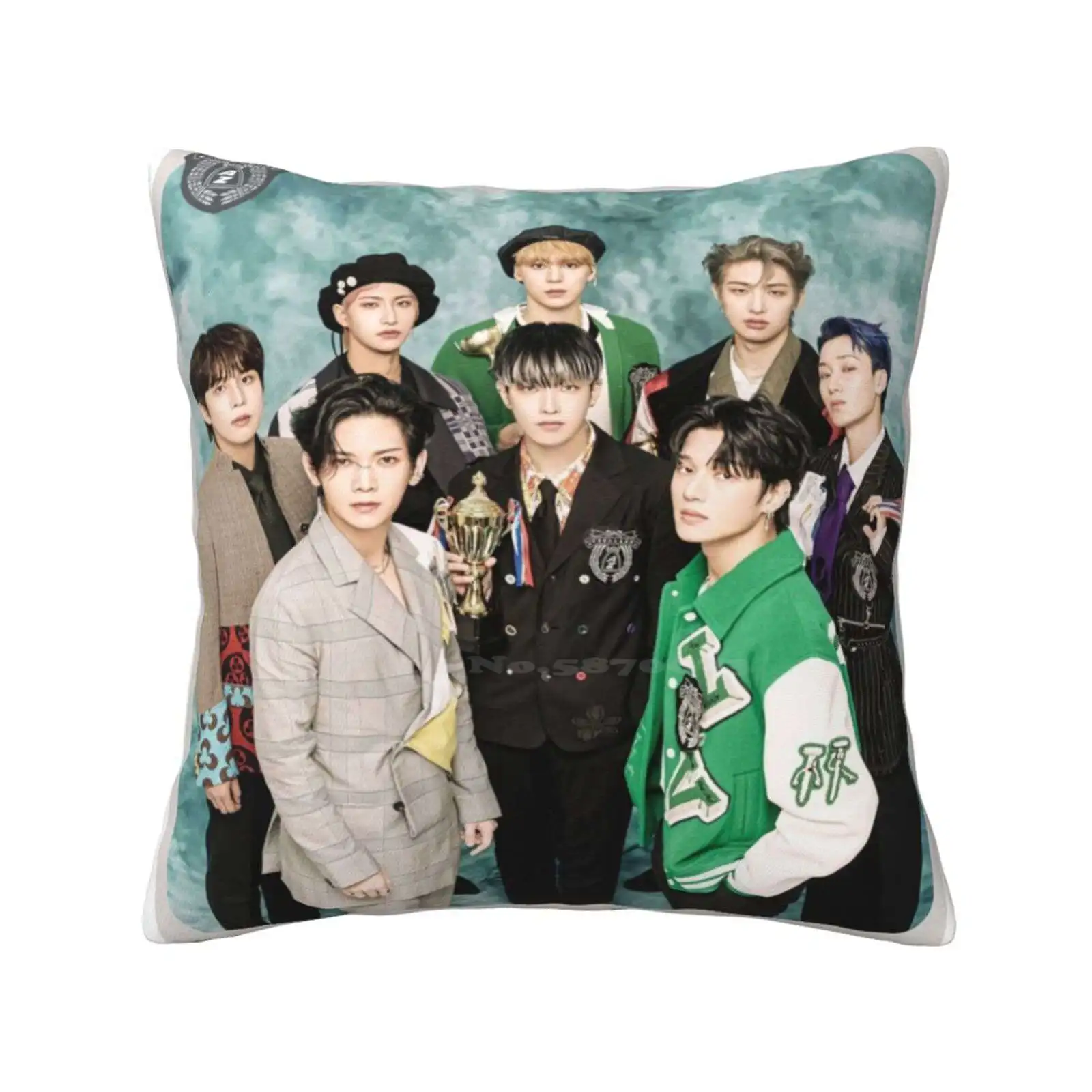 Ateez 'Real' Fashion Sofa Throw Pillow Cover Federa Fever _ Epilue?? ? ? ? ? ? ? Eez Febbre Epilogo Ateez