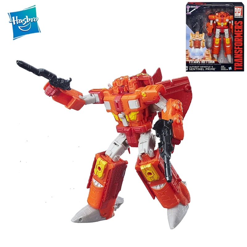 In Magazzino Original Strappo Transformers Titans Return Sentinel Prime Voyager Pvc Anime Figure Action Figures Model Toys