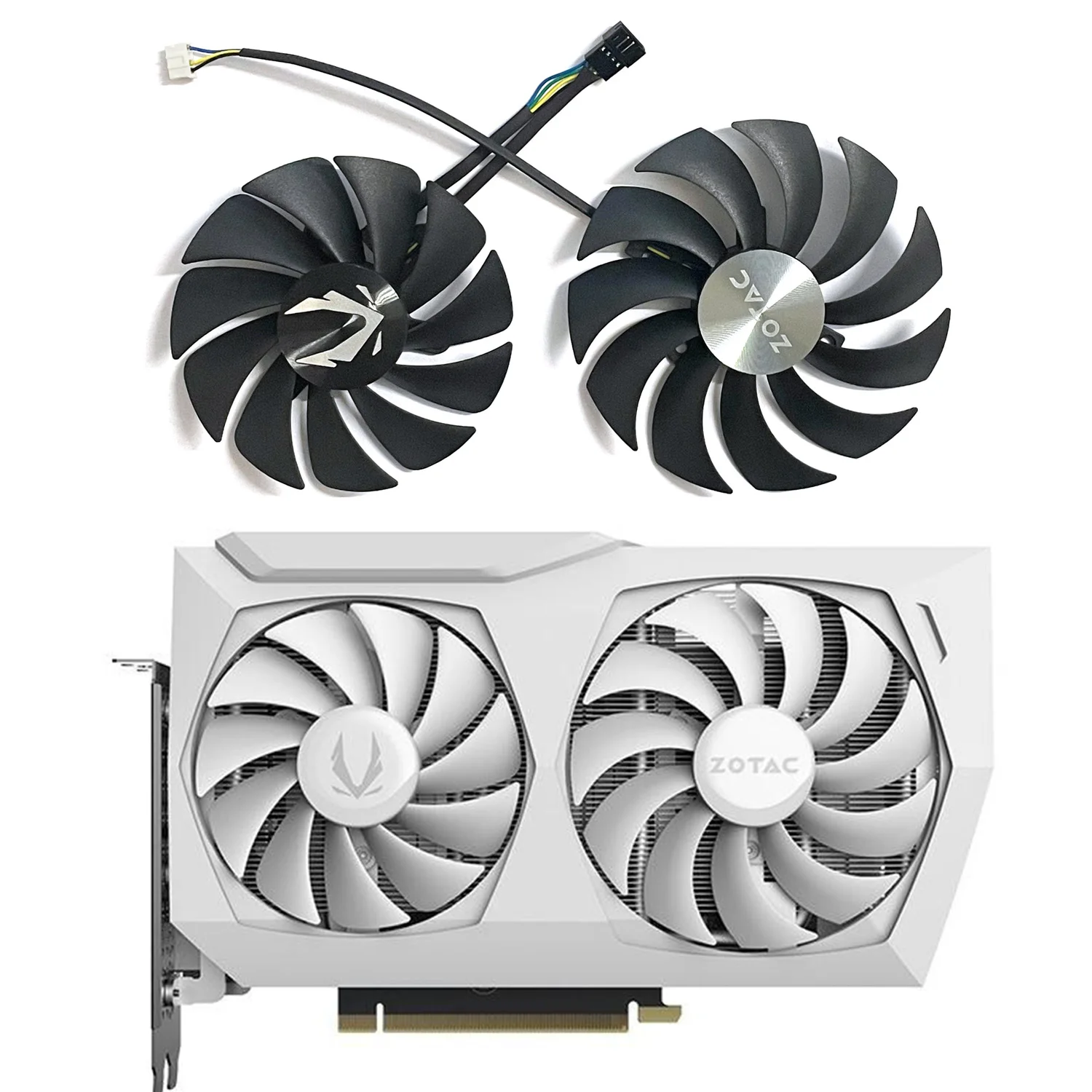 2 Pz 89Mm 100Mm Muslimatexplain 4Pin Rtx3060 3070 Gpu Cooler Per Zotac Rtx 3070 Dual Rand Rtx 3060 Dual Rand Oc Rtx3060Ti