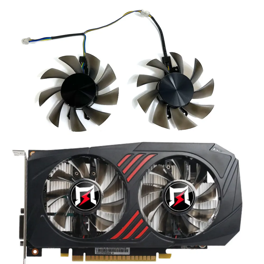 Ventola Gainward Gtx 1050, Gtx 1060 A 4Pin Da 75Mm, Per Gainward P106-100, Gainward Gtx 1060, Gtx 1050Ti, Gtx 1050 Ventola Di Raffreddamento Della Sch