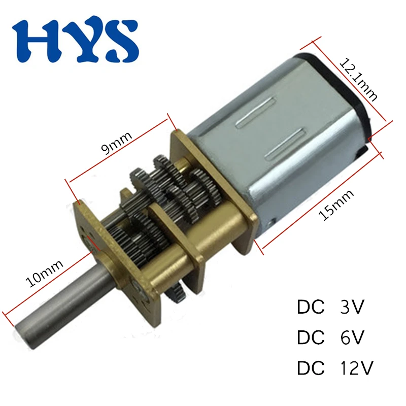 Motoriduttore N20 Dc 3V 6V 12V Ridurre La Velocità 15/50/60/100/200/300/500/1000Rpm Pwm Controller Revers Metal Moter Robot Motore Fai Da Te