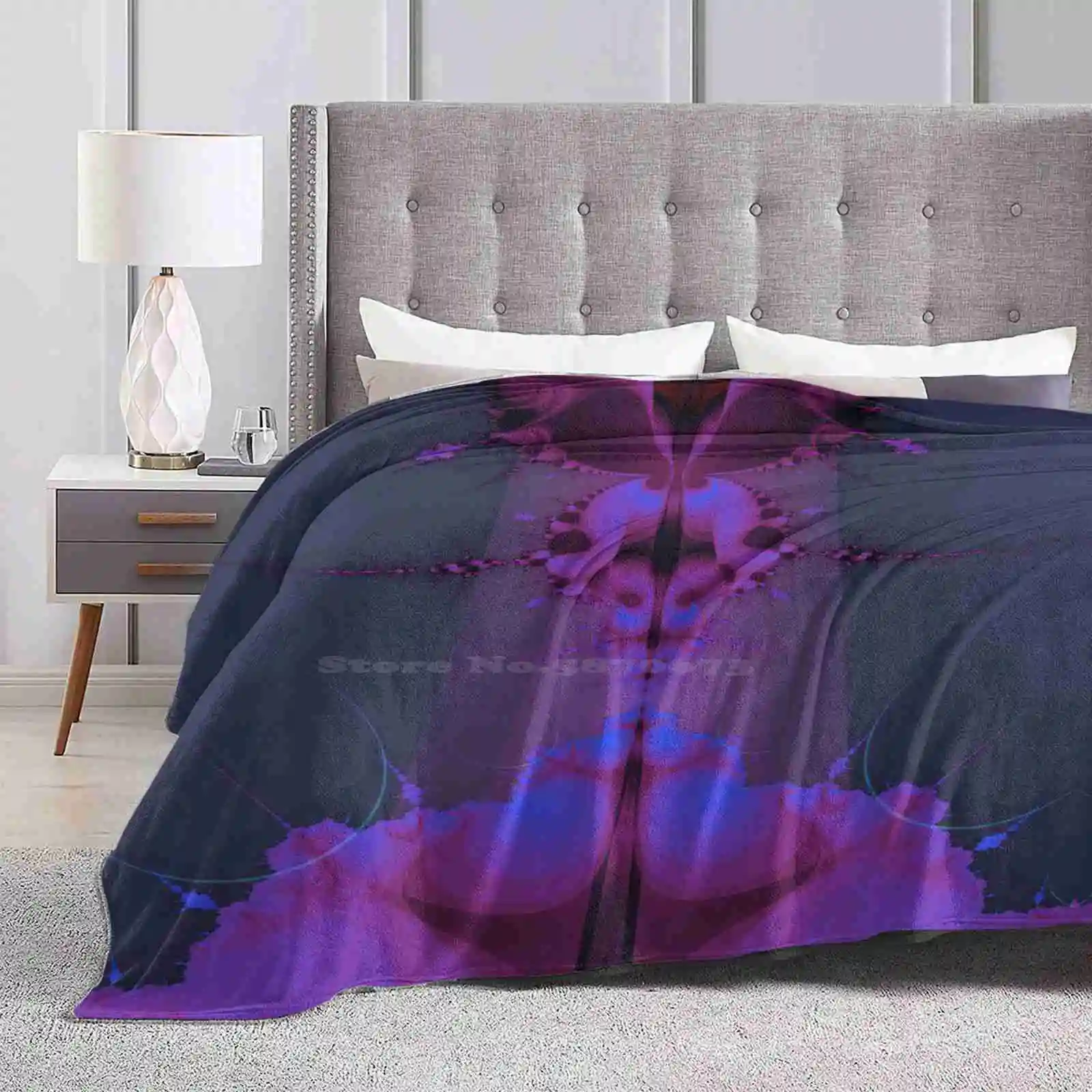 Pink Jackalope Design Creativo Confortevole Coperta Di Flanella Calda Fantasy Creature Jackalope Abstract