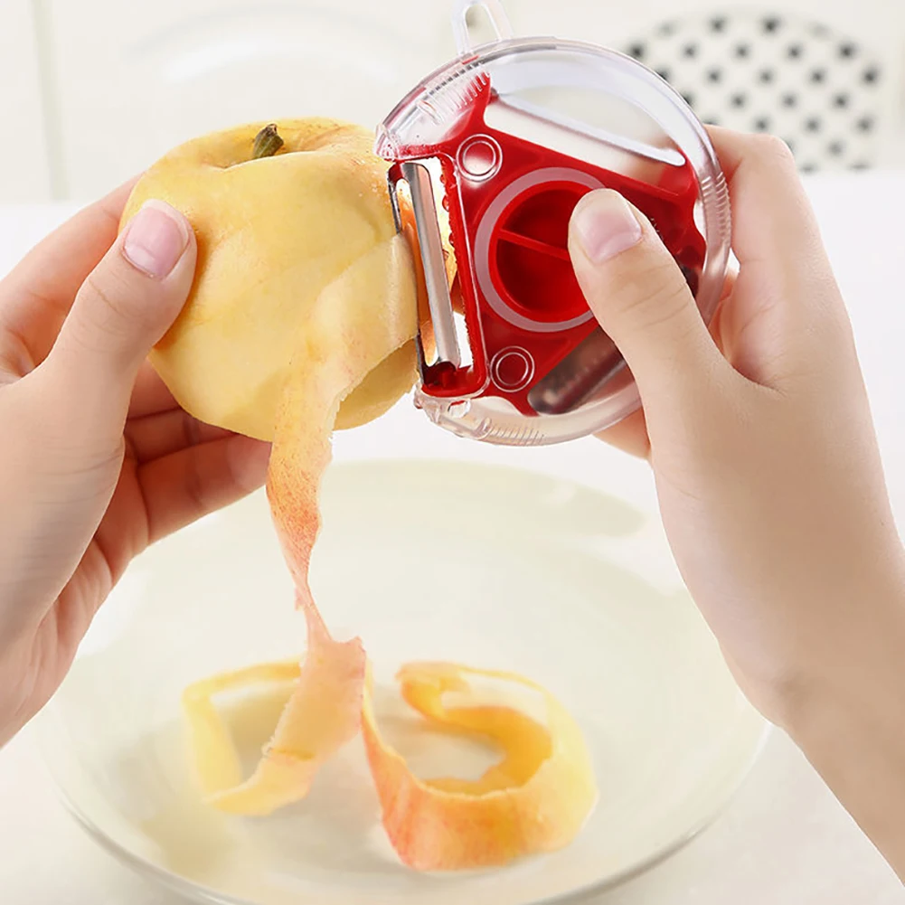 Magic Trio Peeler Set Affettatrice Pelapatate In Acciaio Inossidabile Trituratore Julienne Cutter Multi Peel Blade Zesters Grattugia Utensili Da Cucin