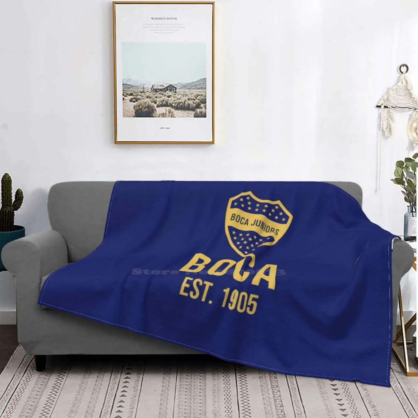 Oro Prezzo Basso Nuova Stampa Novità Moda Morbida Coperta Boca Cabj Club Xeneizes La Bomponera Modelli Argentina