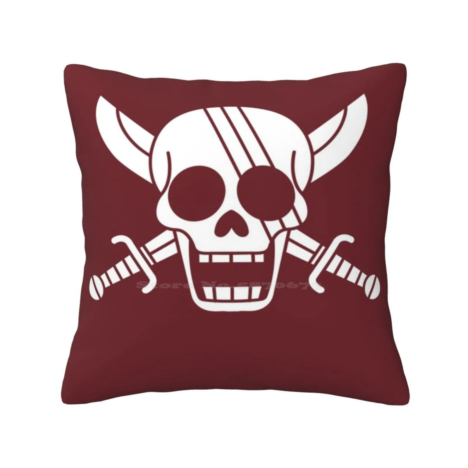 Red Hair Pirates Jolly Roger Fodera Per Cuscino Akagami No Shanks Red Hair Pirates Yonko Yasopp Benn Beckman Lucky Roo