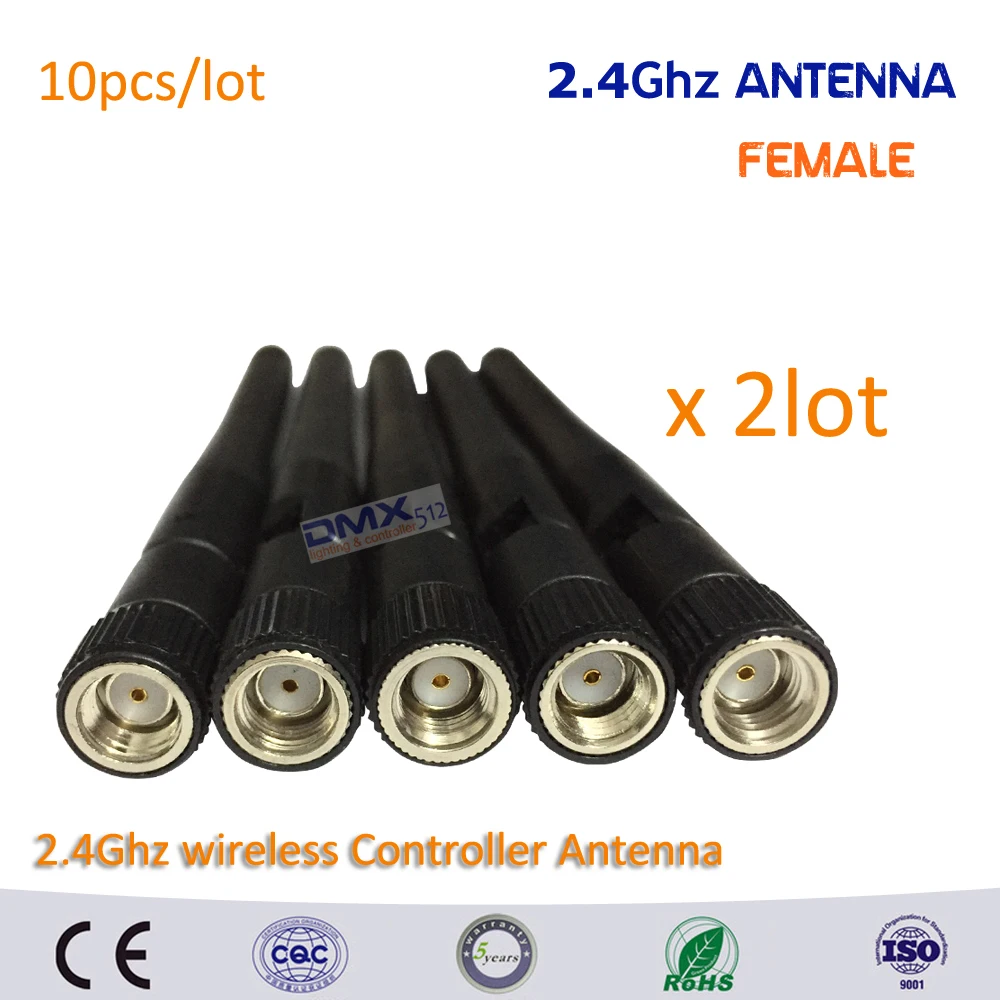 Nuovo Arrivo Femmina Antenna 10 Pz/Lotto 2.4 Ghz Wireless Dmx Antenna