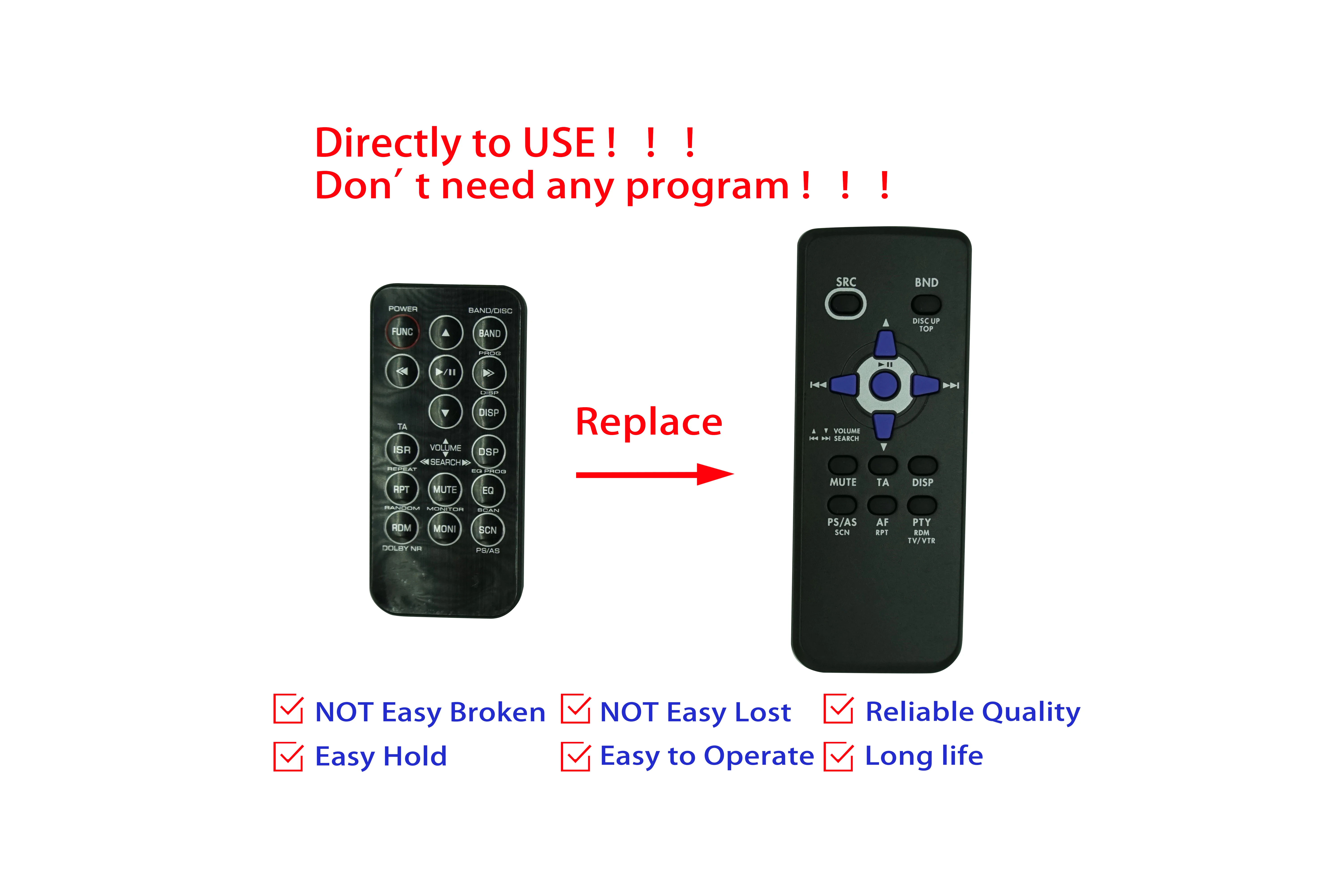 A Distanza Di Controllo Clarion Rcb-176 Db-265Mp Dxz-475Mp Dxz-775Usb Db-285Usb M-475 M-455A M-475 M-303 Cd Ricevitore Auto Sistema Audio