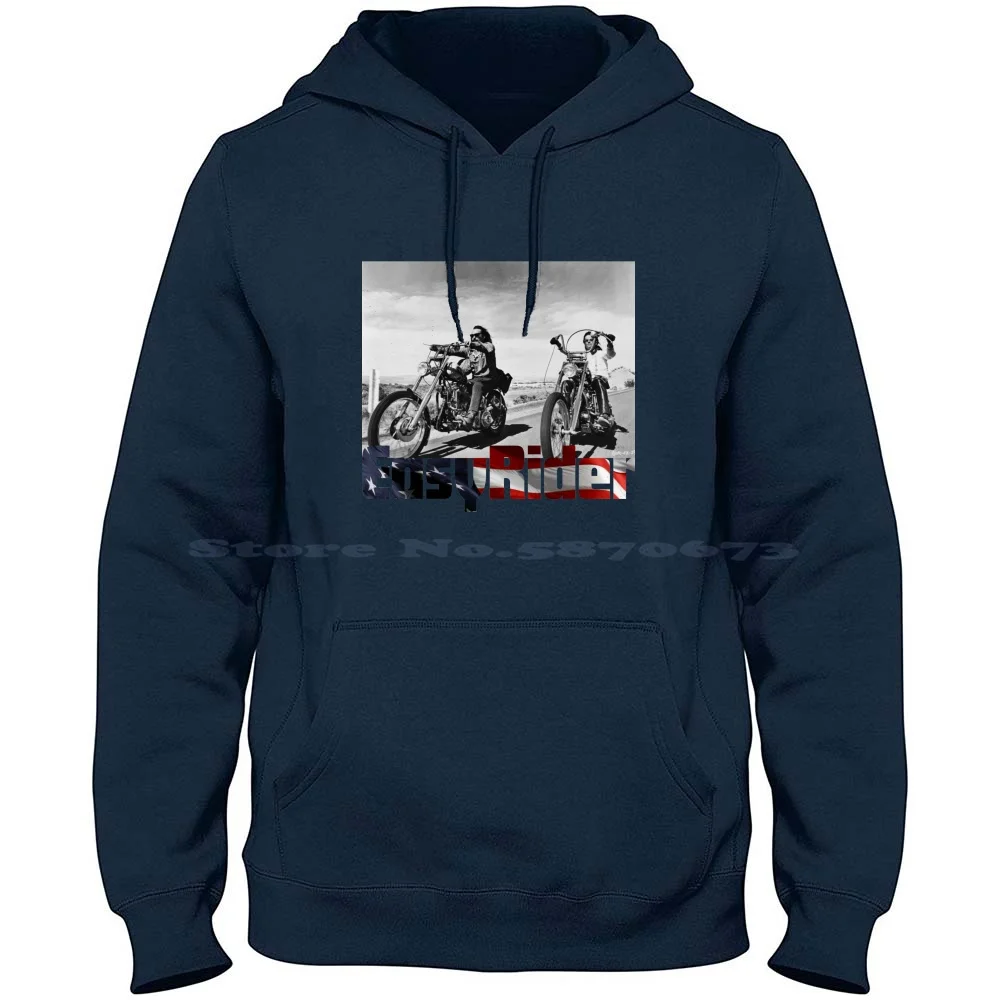 Easy Rider 100% Cotone Felpa Con Cappuccio Easy Rider Movie And Roll