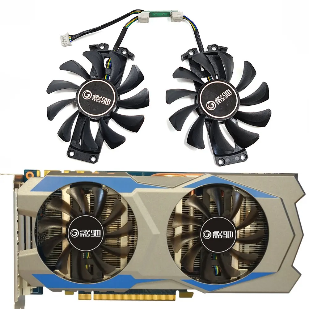 Nuova Ventola Gpu 75Mm 4Pin Muslimex Gtx 760 660, Per Ventola Di Raffreddamento Della Scheda Grafica Galaxy/Kfa2 Geforce Gtx 760 660