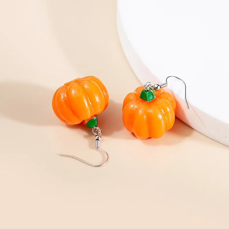Orecchini Pendenti Con Zucca Di Halloween Simulazione Frutta Orecchini Per Bambini Cartoon Mangosteen Banana Limone Orecchini Con Patate Per Le Donne