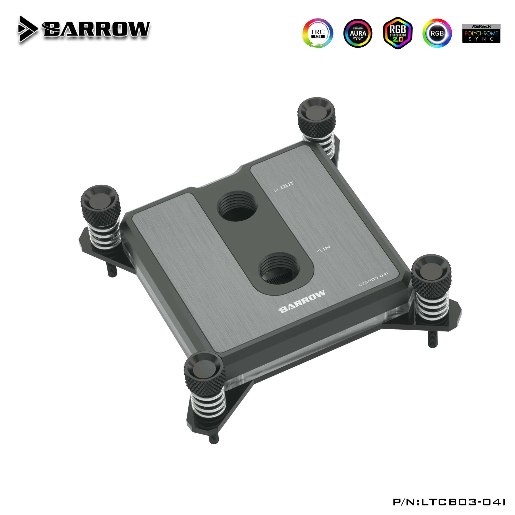 Carriola Cpu Water Block Per Intel Socket 115X,1700,1200,2011,2066 Platform Cooler Simple Series Copper Block,Ltcb03-04I