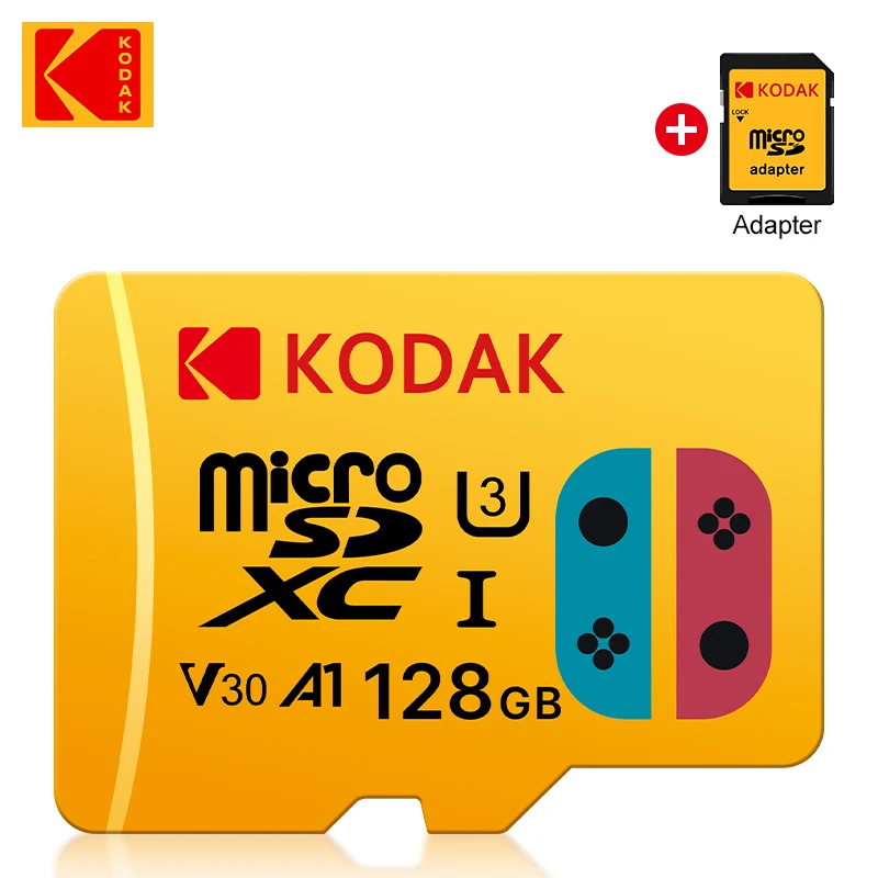 100% Kodak Game Micro Sd Card 256Gb Schede Di Memoria 256Gb Ad Alta Velocità U3 V30 Uhs-I 256Gb Classe 10 Cartao De Memoria Per Telefono