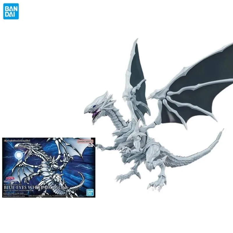 Bandai Figure-Risefrs Plastic Model Kit Blue-Eyes White Dragon Amplificato Action Figure Assembly Collection Toy Gift For Children