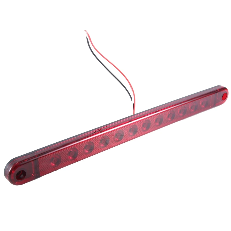 12Led Stop Light Tail 12V Brake Lamp Bar Truck Trailer Truck Bus Brake Identification Lights Parts