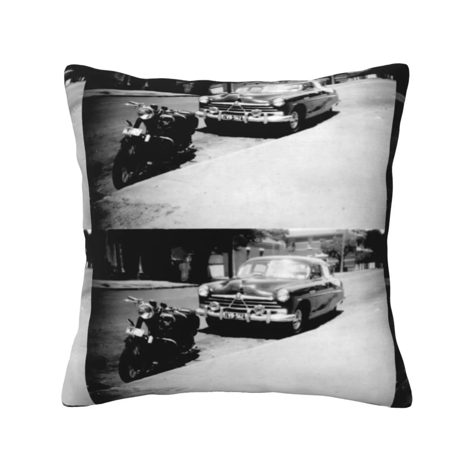 Ricordi Degli Anni '50 #2 Fodera Per Cuscino Cuscino Vintage Motor Bike Scatola Nera Brownie Fifties Film Kodak Matchles Twin