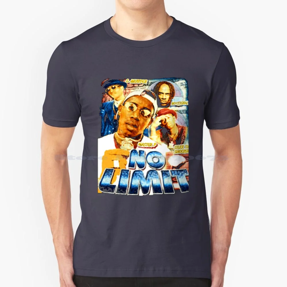 Nessun Limite Record Master P Rap T Shirt 100% Cotone Tee Record Label Dischi In Vinile Logo Techno Chicago Dj Rave Dancing Aphex Twin