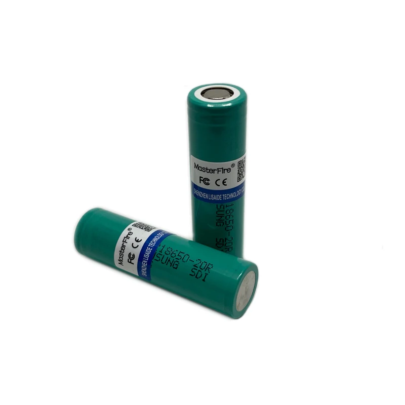 Masterfire 2 Pz/Lotto Originale 20R 18650 Inr18650-20R 3.6V Batteria Agli Ioni Di Litio Ad Alta Potenza 2000Mah Batterie Al Litio 22A Scarica