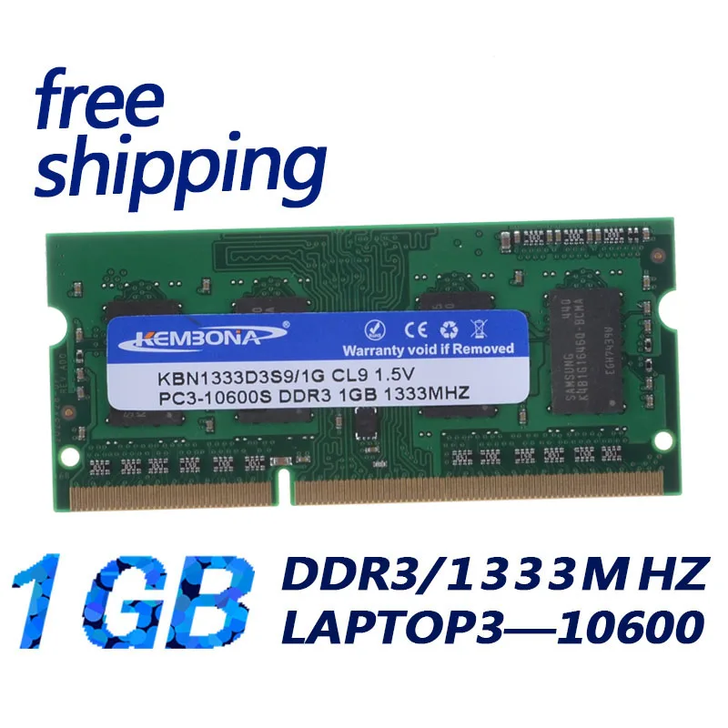 Kembona Sconto Notebook Ram Memory Module Ddr3 1Gb Kit 1333Mhz Spedizione Gratuita