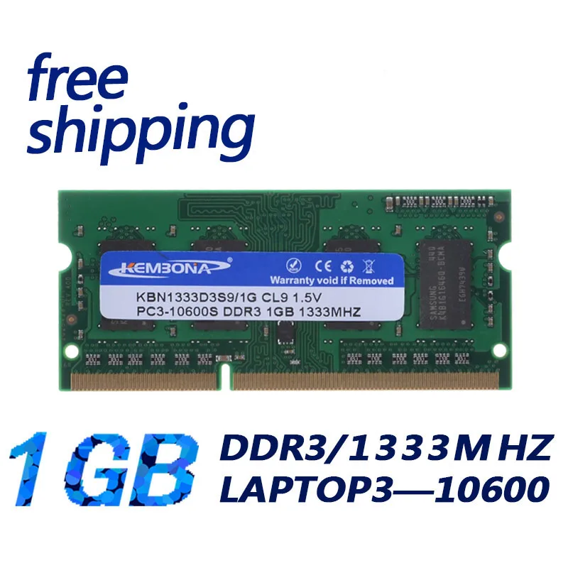 Kembona Chipset Originale Laptop Ddr3 Ram 1333Mhz 1Gb Memoria Della Scheda Madre Ram So-Dimm Spedizione Gratuita