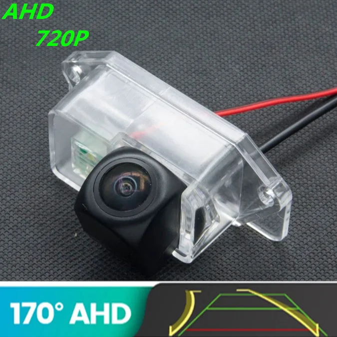 Ahd 720P Traiettoria Fisheye Telecamera Per Retromarcia Per Mitsubishi Lancer 2002 -2012 Lancer 8 9 10 Ex Evo Telecamera Per Retromarcia