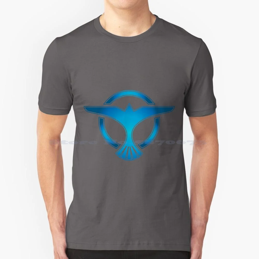 Logo Tiesto Dj Più Venduto, Blu. Maglietta 100% Cotone Tee Tiesto Logo Stuff Con Logo Tiesto E Logo Tiesto Logo Vaso Di Fiori