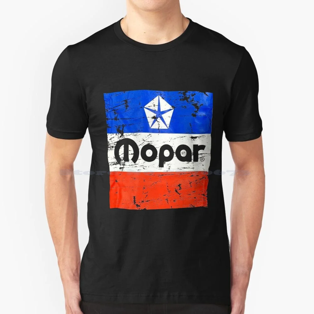 Cracking Logo Blu Rosso T Shirt 100% Cotone Tee Mopar Stuff Mopar Maglione Mopar Legno Mopar Manica Lunga Mopar Dresses Mopar Galaxy