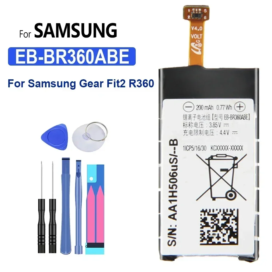 Batteria Eb-Br365Abe Per Samsung Gear Fit 2 Pro Sm-R365 Eb-Br360Abe Sm-R360 Sch-R360 + Strumenti Gratuiti