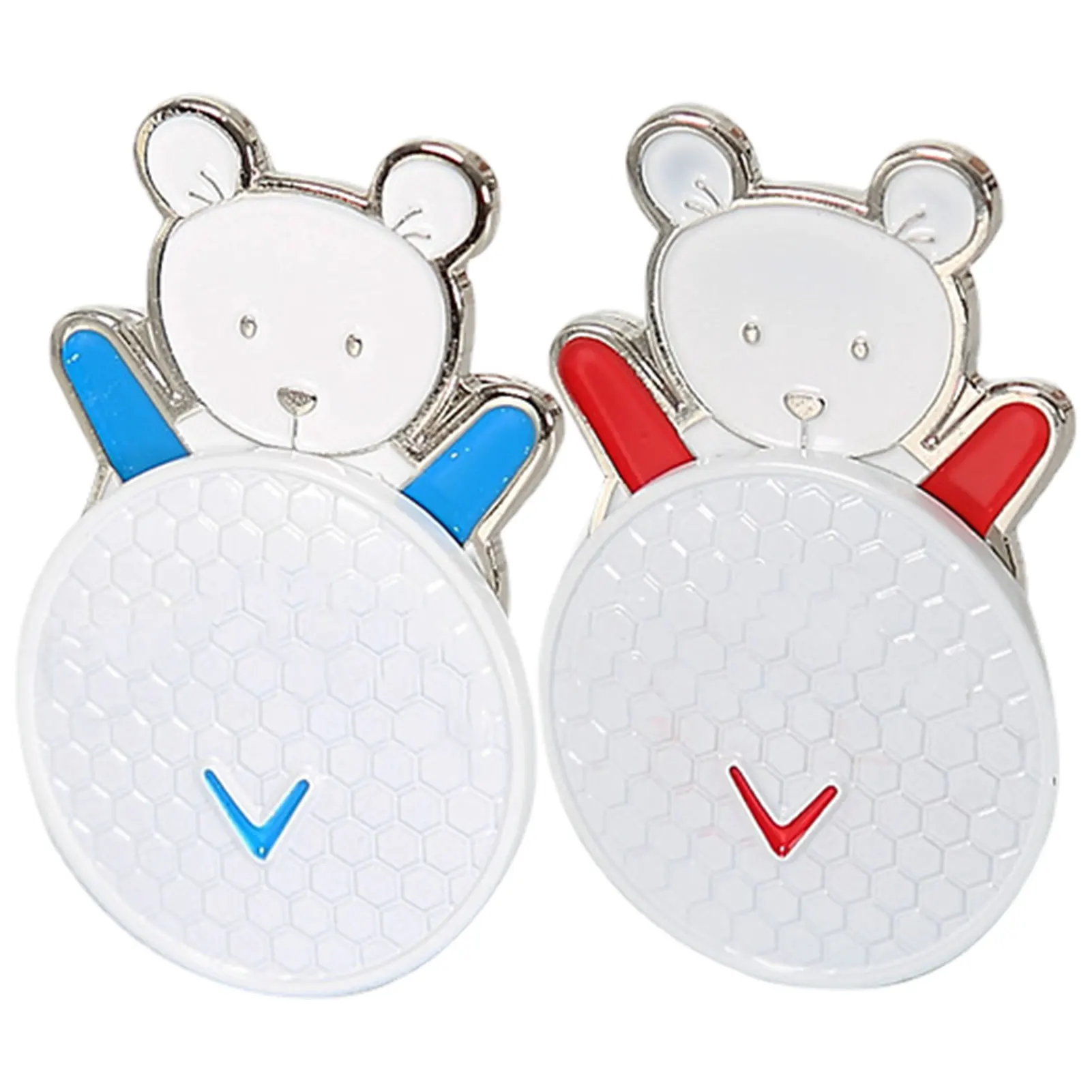 New Golf Marker Cartoon Bear Golf Hat Clip Magnetic Golf Mark Per Pallina Da Golf Sport Golf Accessories