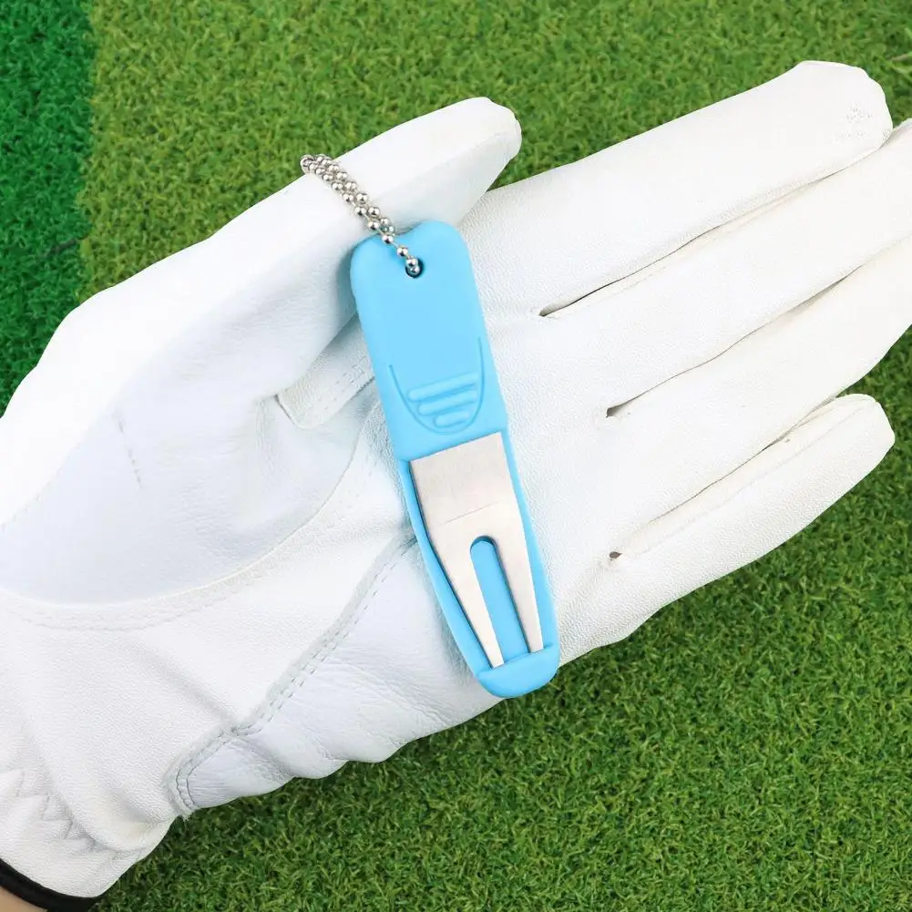 Golf Pitch Mark Con Copertura In Silicone Golf Divot Tool Golf Green Fork Divot Tool