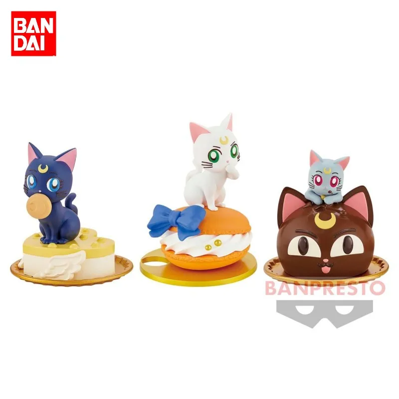 Bandai Original Banpresto Sailor Moon Cosmos Anime Paldolce Luna Artemis Diana Action Figure Toy For Kids Gift Modello Da Collezione