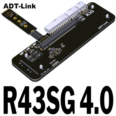 Connettore M.2 Nvme Edge A Pcie X16 Adt-Link Pcie X16 A M.2 Nvme Egpu Adapter R43Sg 4.0 Egpu Per Pc Nuc / Itx / Stx / Notebook