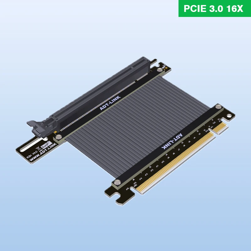Pci-E 3.0 Prolunga Flessibile Ad Alta Velocità Riser Cable 300Mm Ultimate Cavo Ad Alta Velocità Schermatura Emi Pci-Express 3.0 16X Slot Riser