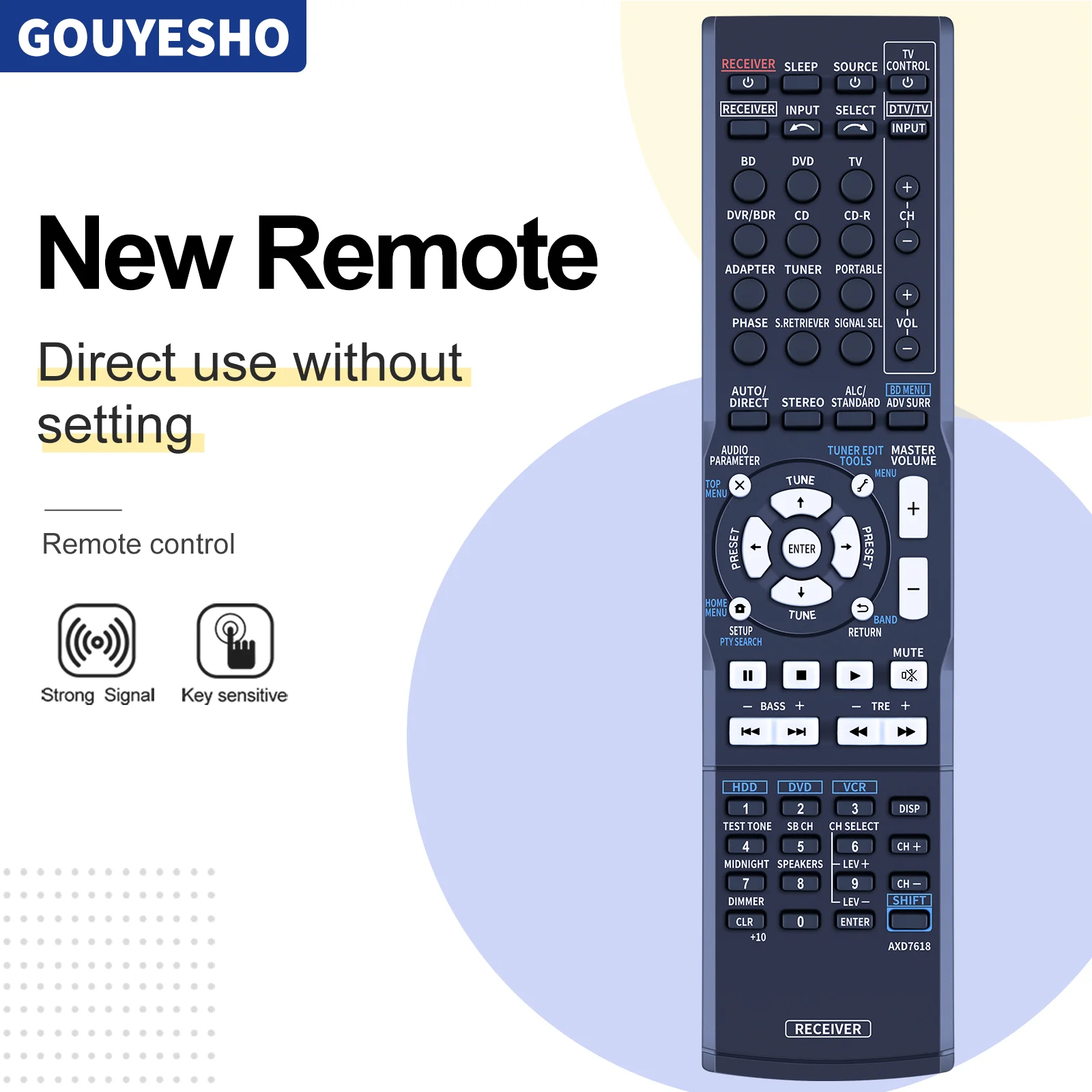 Nuovo Telecomando Per Pioneer Axd7618 Axd7531 Vsx-321-K-P Vsx-Lx50 Ricevitore Av