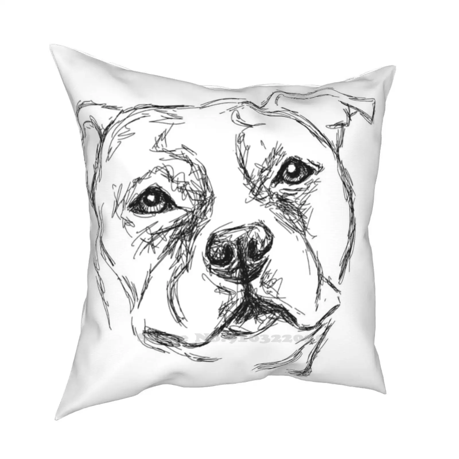 Schizzo Di Uno Stafter Fashion Sofa Throw Pillow Cover Federa Stafter Bull Terrier Dog Fighting Dog