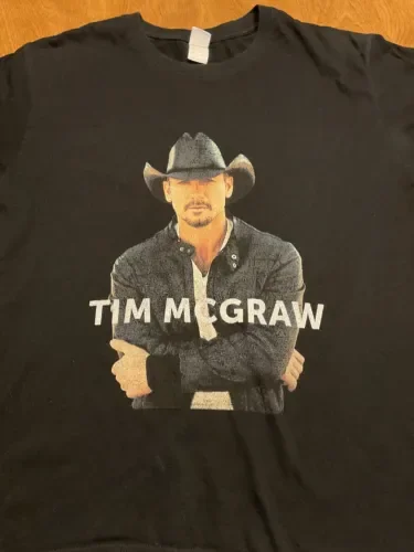 T-Shirt Tim Mcgraw Taglia L Faith Hill Luke Brian Jon Pardi Pantaloncini Midney Maniche Lunghe O Corte