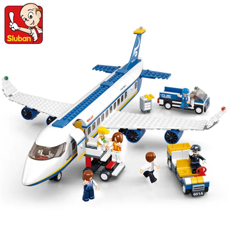 463Pcs City Airplane Airbus Plane Airport Bus Aircraft Airplane Building Blocks Mattoni Aeronautici Giocattoli Educativi Per Bambini