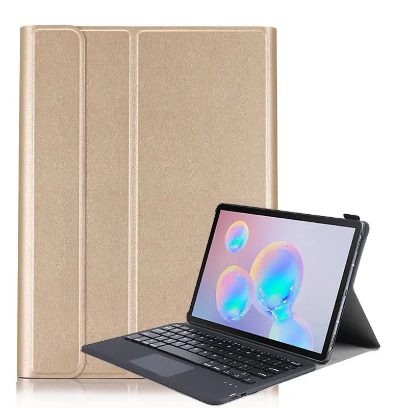 Shell Stand Bluetooth Keyboard Smart Cover For Samsung Galaxy Tab S6 10.5 2019 T860 T865 Touchpad Keyboard With Tablet Case