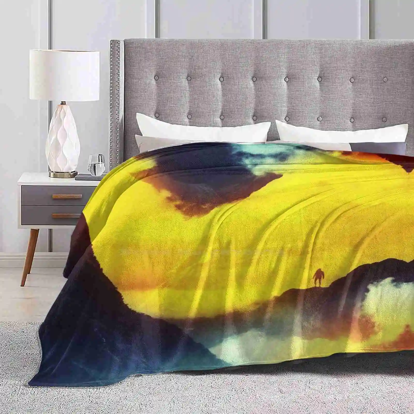 Questo Vulcano È Il Mio Coperte Morbide Super Calde Gettare Su Divano/Letto/Viaggio Fuoco Bruciare Vulcano Rosso Blu Montagna Ragazza Nuvole Di Nebbia