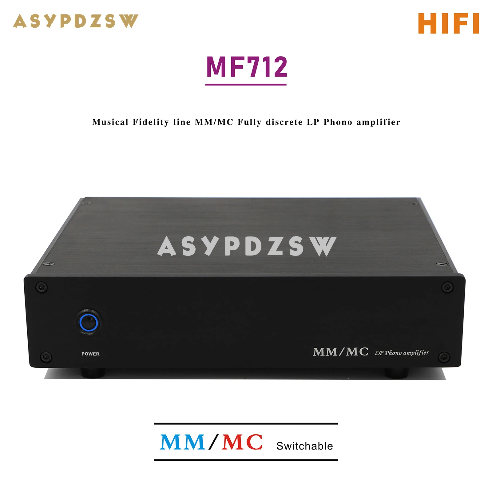 Zerozone Mf712 Hifi Musical Fidelity Line Mm/Mc Amplificatore Fono Lp Completamente Discreto